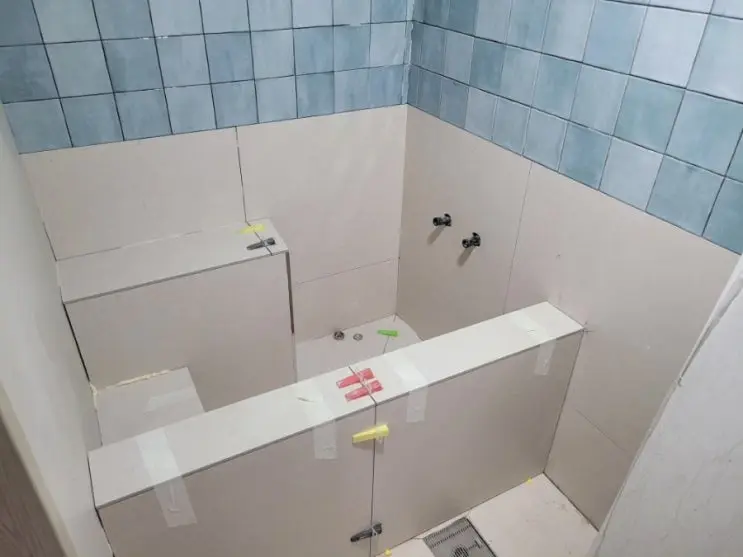 Both Bathrooms Tiled — and Epoxy for the Heavy Ones — photo 4